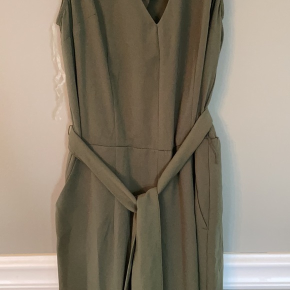 A New Day Olive Jumpsuit - Picture 3 of 5